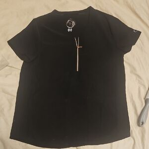 Black Women's Scrub Top